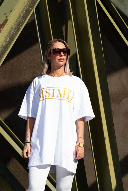 Frauen T-Shirt "MSIML GOLD" Oversized