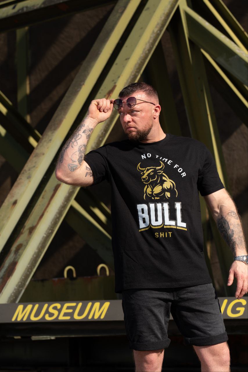 Männer T-Shirt "No Time for Bullshit" Oversized
