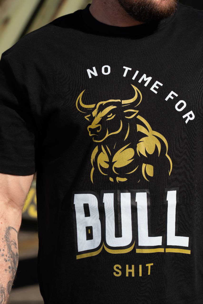 Männer T-Shirt "No Time for Bullshit" Oversized