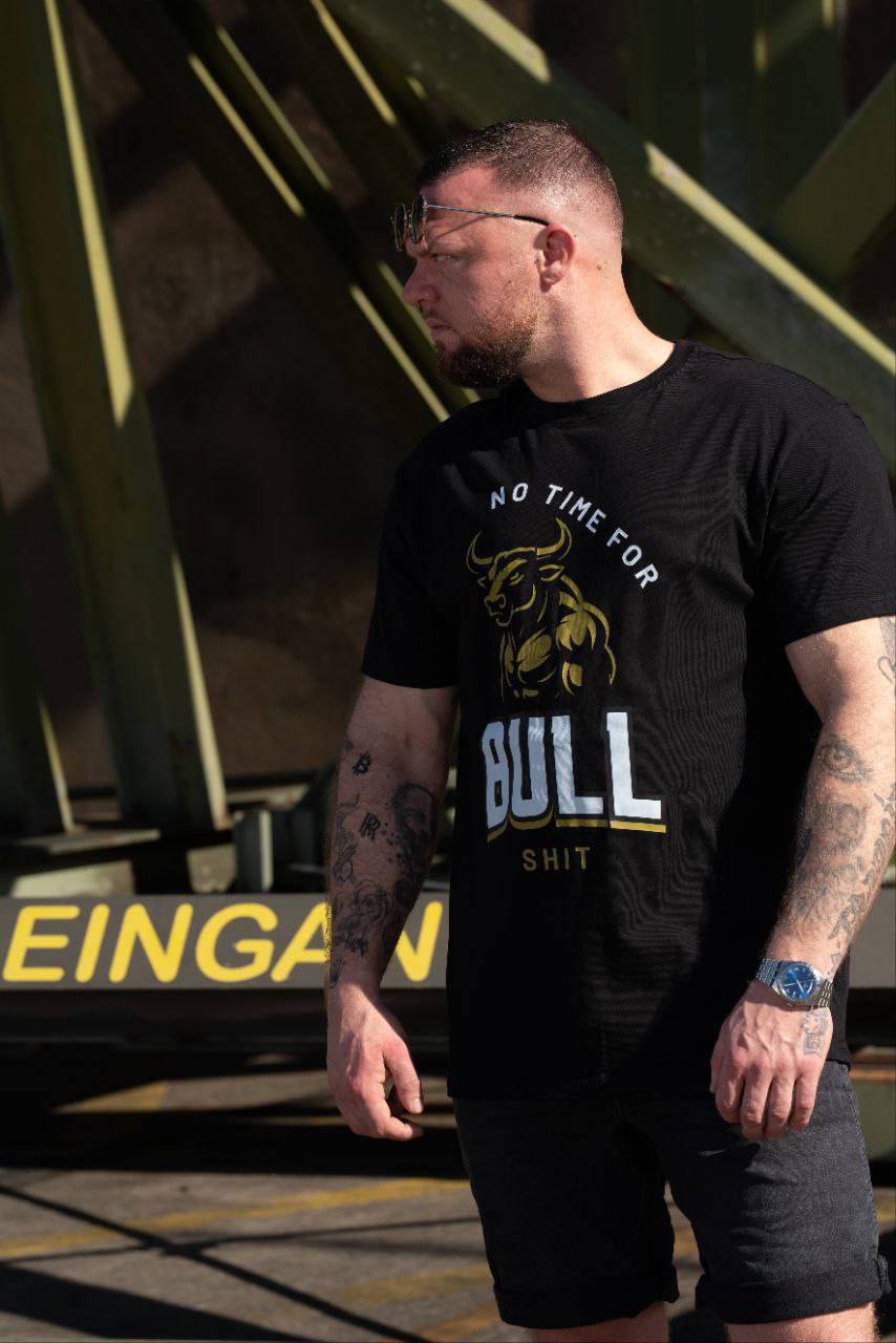 Männer T-Shirt "No Time for Bullshit" Oversized
