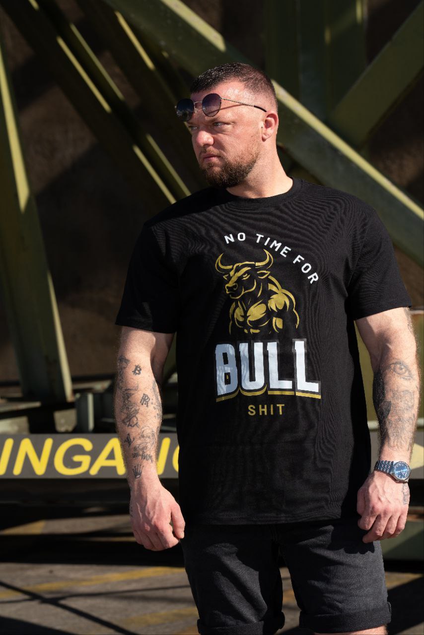Männer T-Shirt "No Time for Bullshit" Oversized