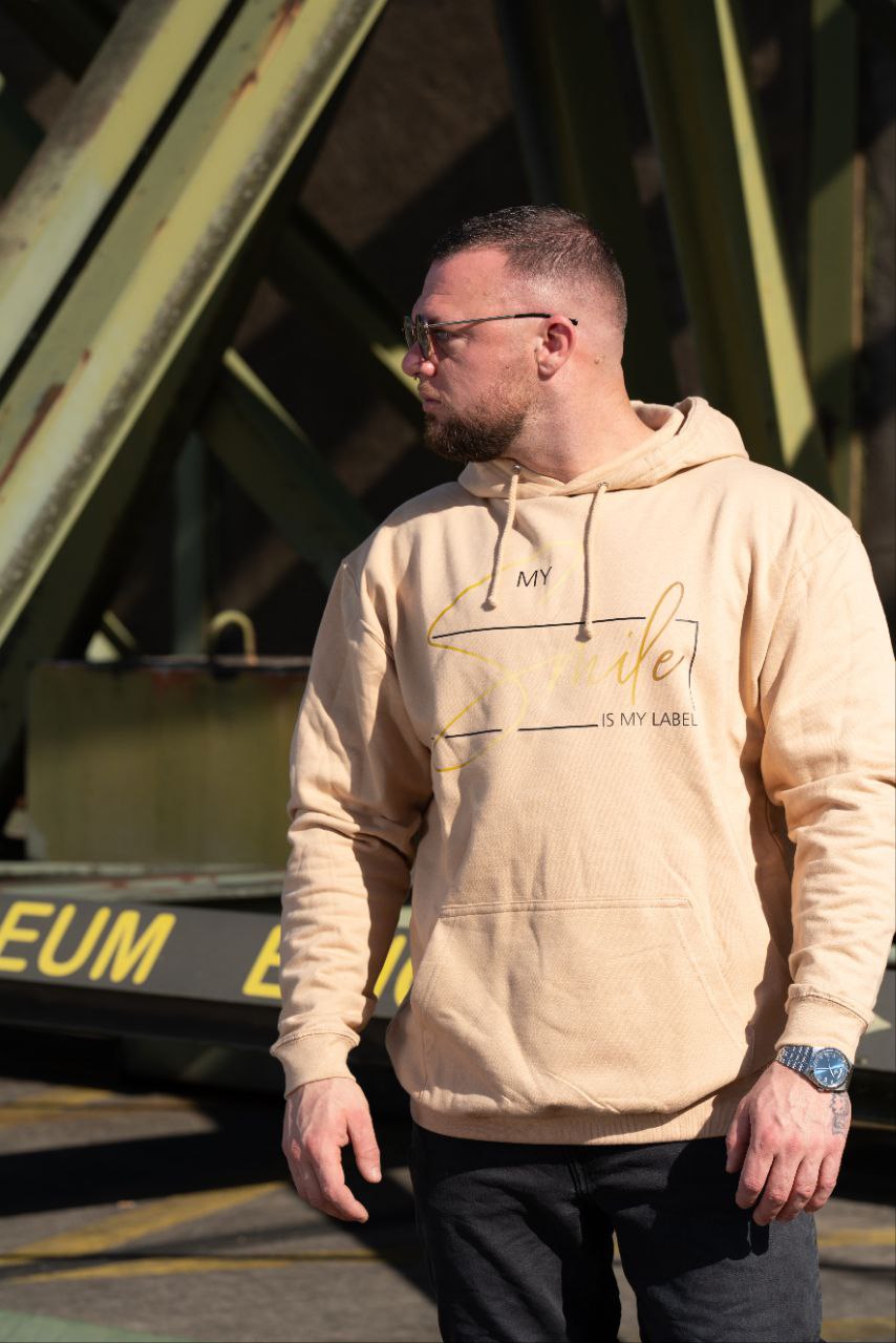 Männer Hoodie "My Smile Is My Label"