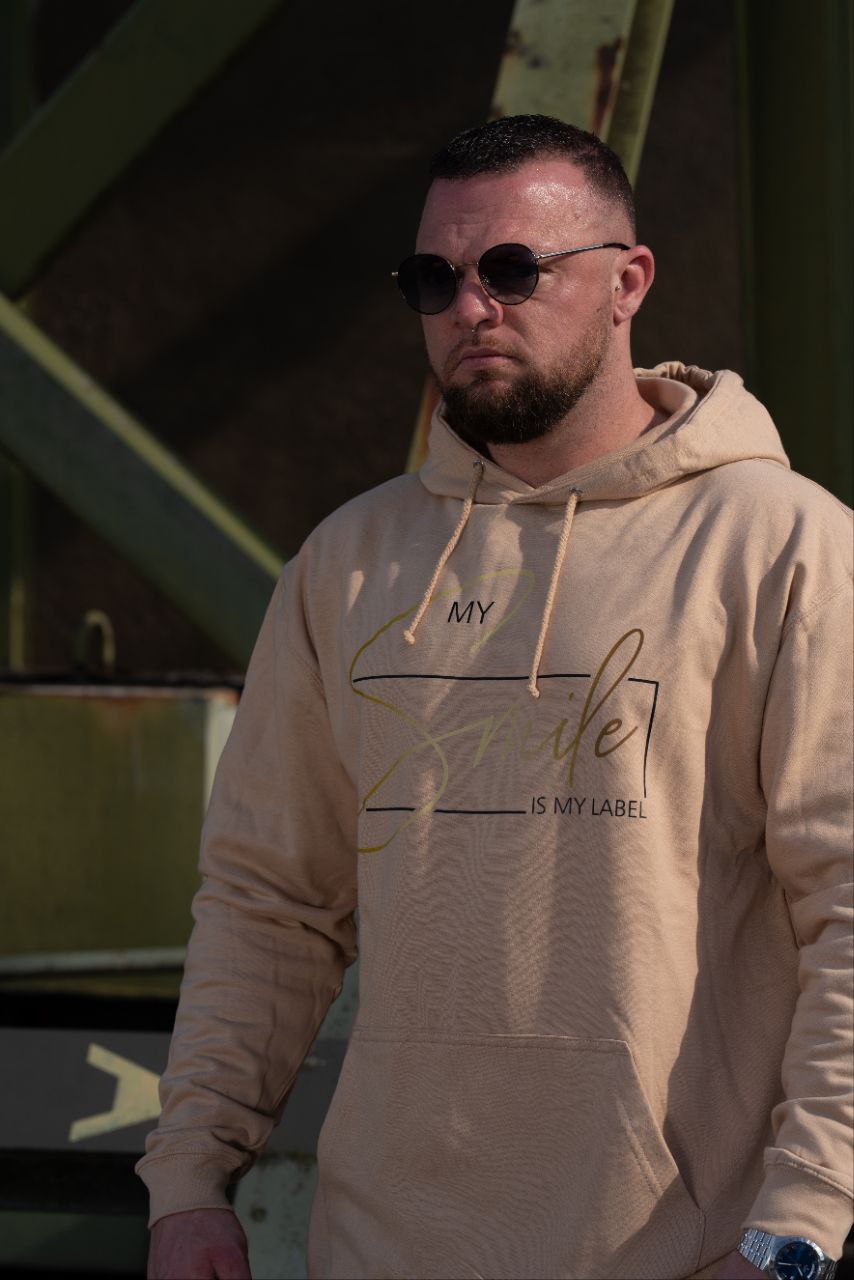 Männer Hoodie "My Smile Is My Label"