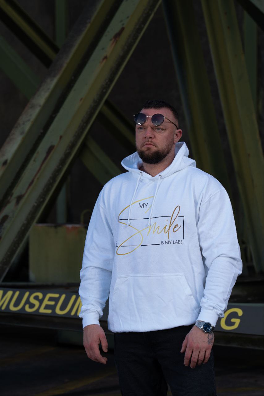 Männer Hoodie "My Smile Is My Label"