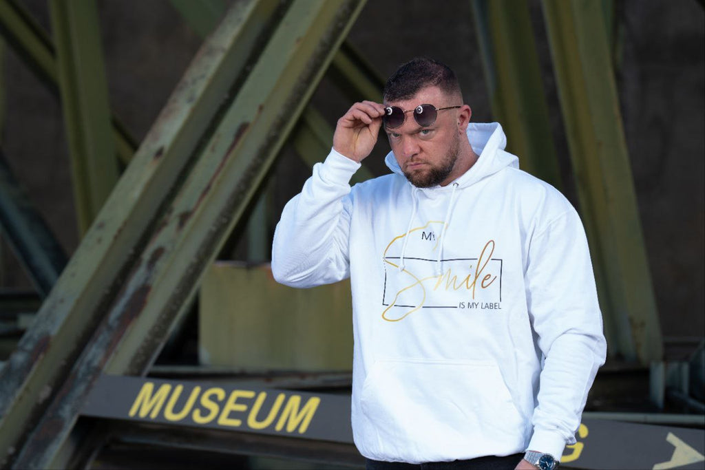 Männer Hoodie "My Smile Is My Label"