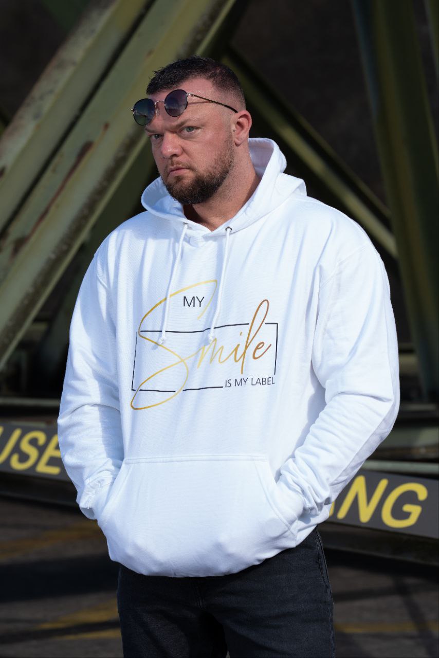 Männer Hoodie "My Smile Is My Label"