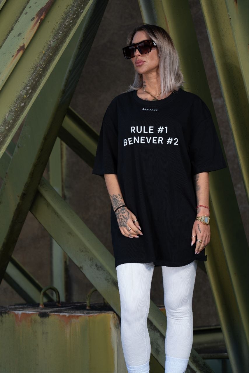 Frauen T-Shirt "Rules" Oversized