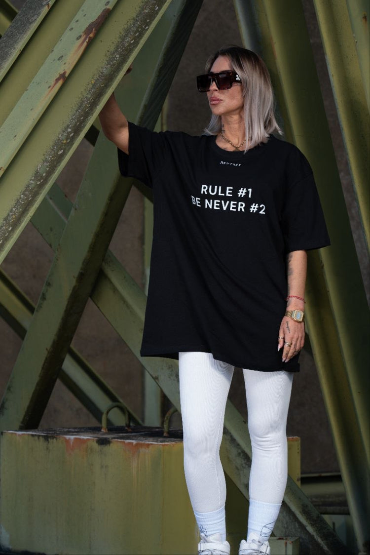 Detail Premium Baumwoll Oversized Damen T-Shirt