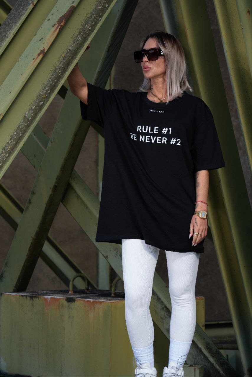 Frauen T-Shirt "Rules" Oversized