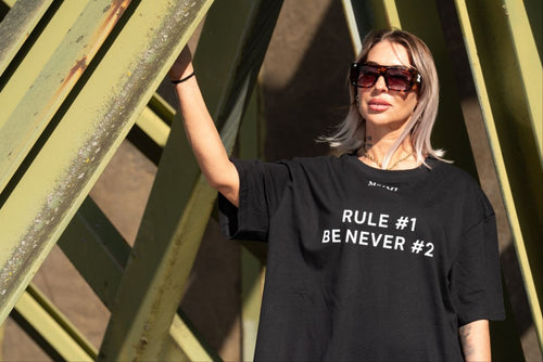 Frauen T-Shirt "Rules" Oversized
