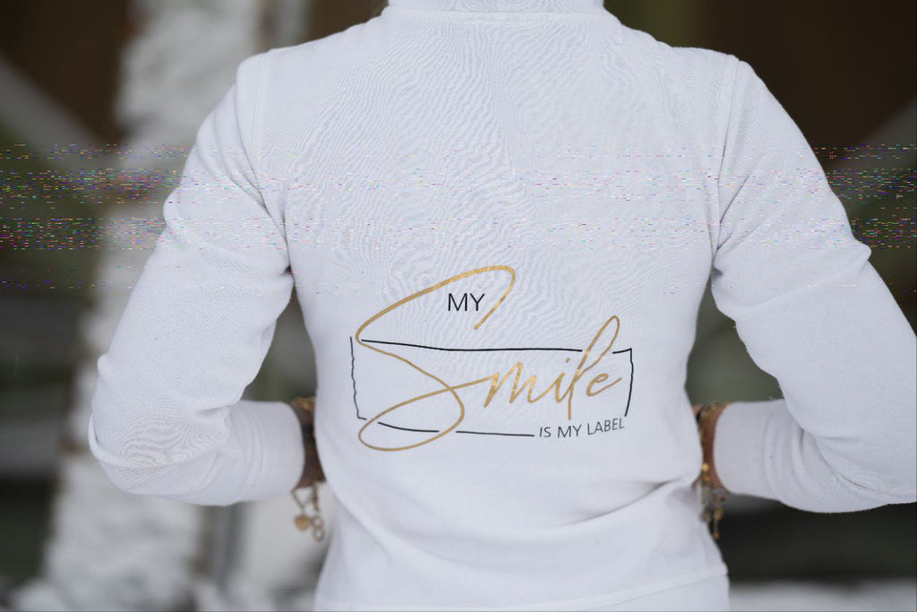 Zip Hoodie "My Smile Is My Label"