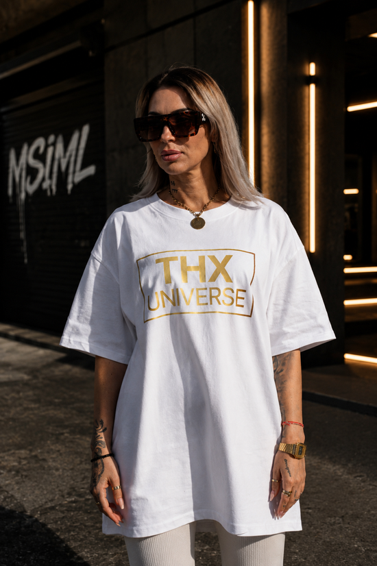 Frauen T-Shirt "THX UNIVERSE" Oversized