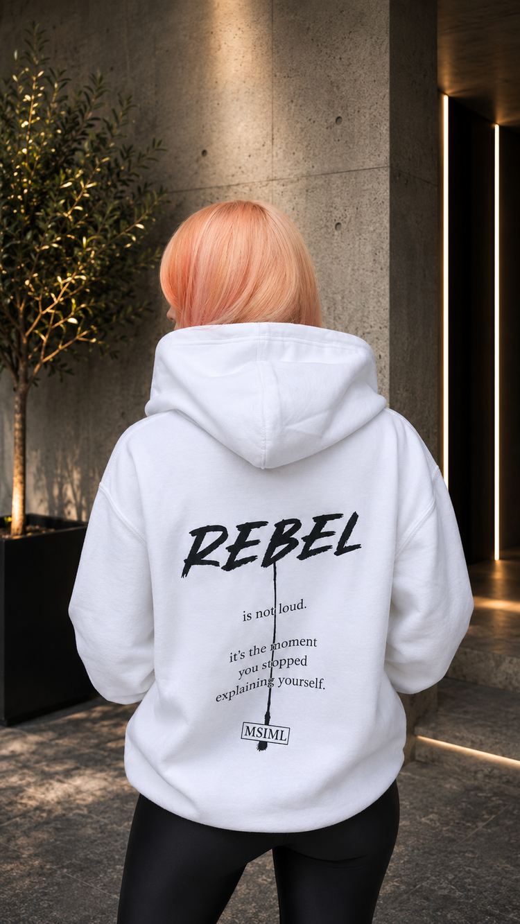 Zip Hoodie Herren REBEL Streetwear Hoodie mit Reißverschluss