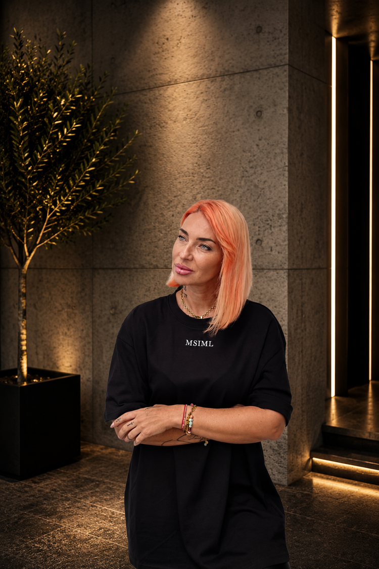Detailaufnahme Oversized T-Shirt Unisex aus Premium Baumwolle