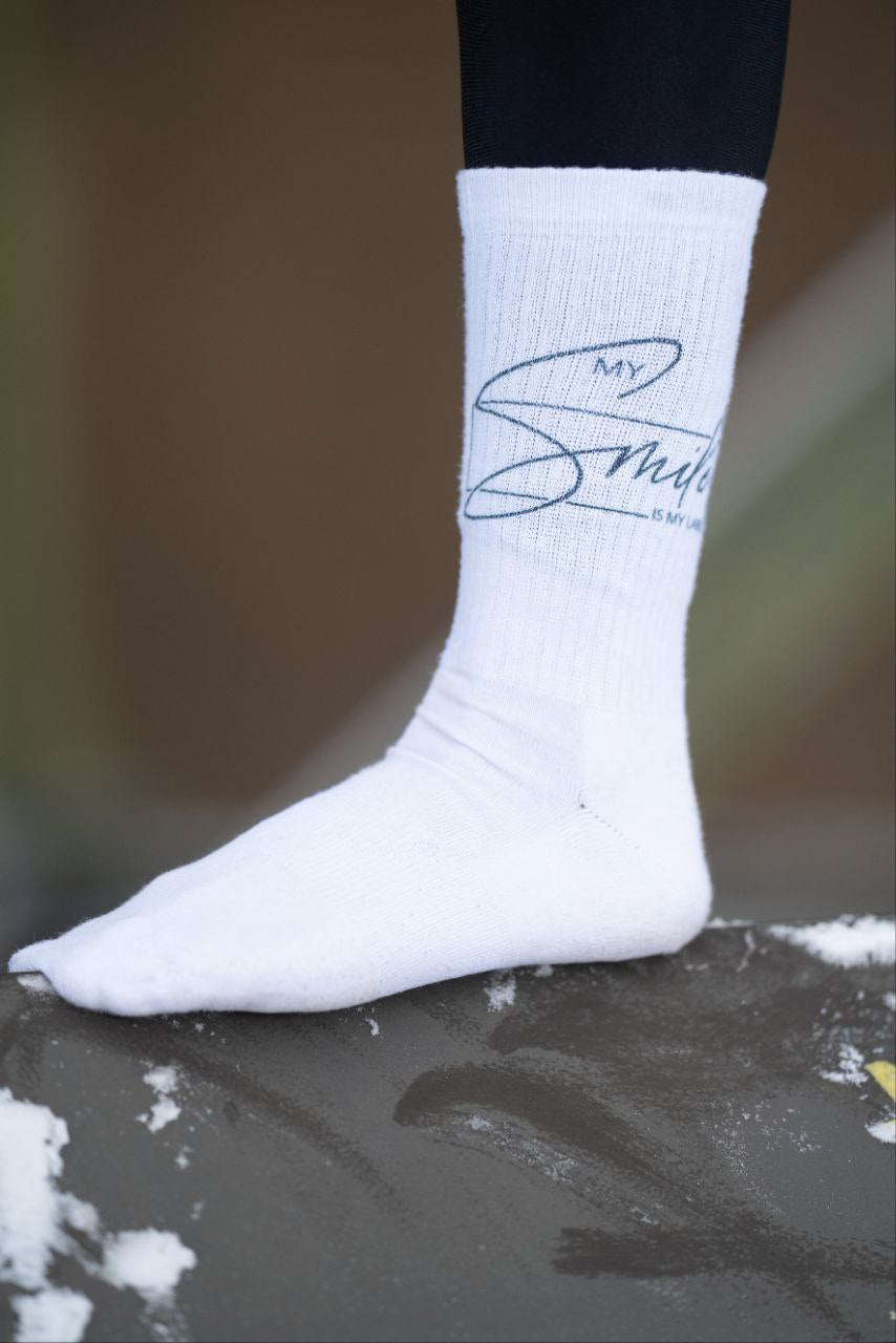 Crew Socks "My Smile Is My Label"