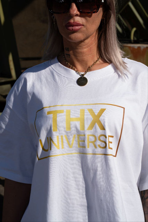 Frauen T-Shirt "THX UNIVERSE" Oversized