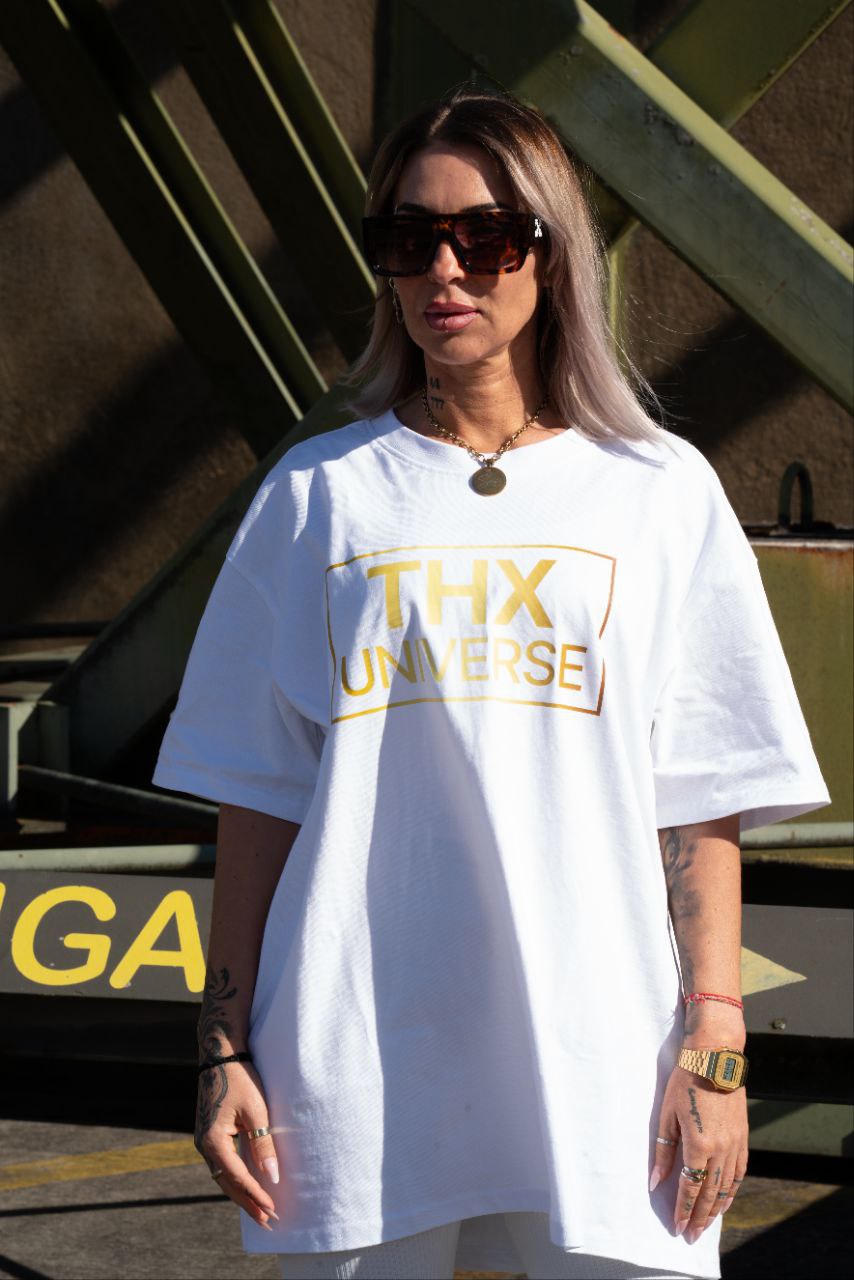 Frauen T-Shirt "THX UNIVERSE" Oversized
